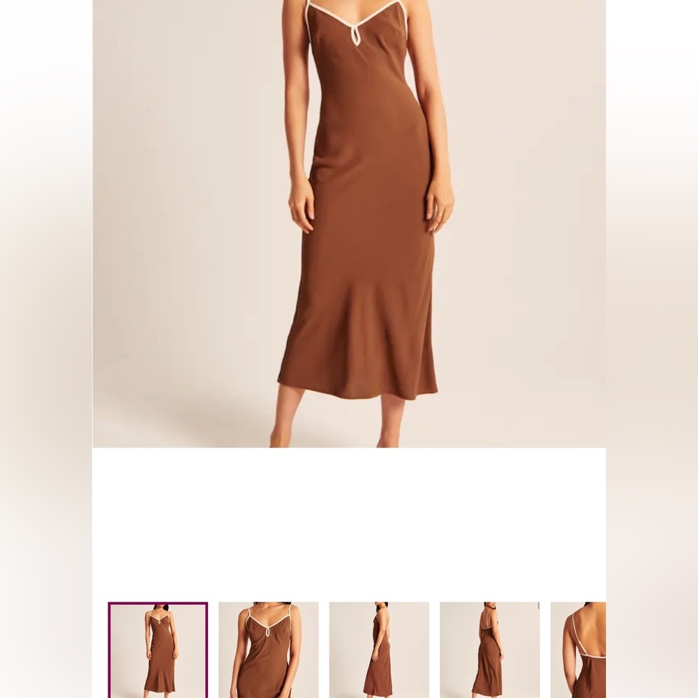 A&F Keyhole Slip Maxi Dress